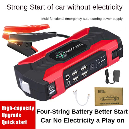 Car Jump Starter, 28000Mah 600A 12V Portable Charger Power Bank Car Jump Starter for Car Booster Battery with LED Flash Light