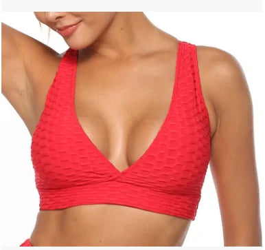 Deep V-neck Backless Breathable Bra