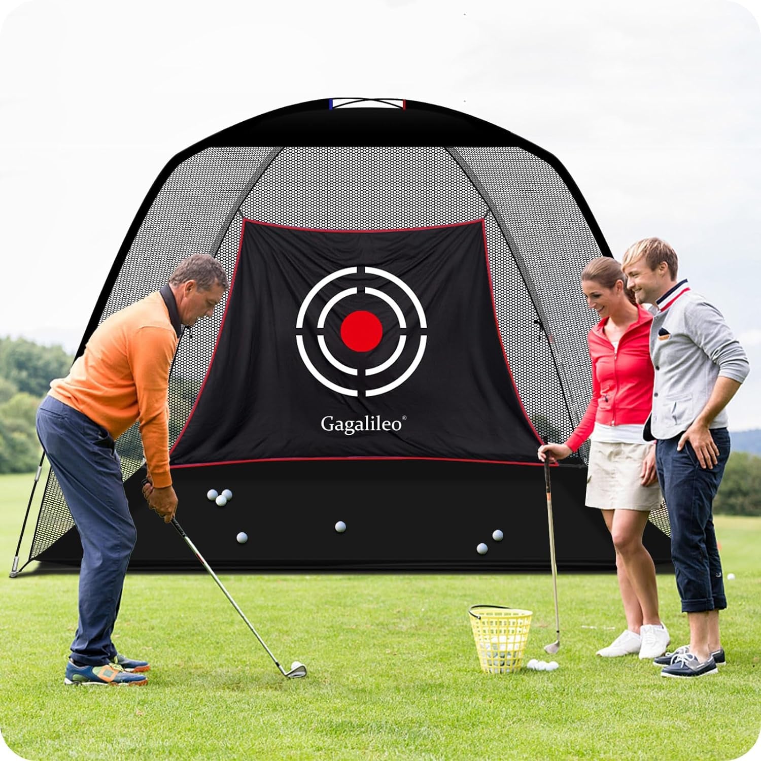 Golf Hitting Practice Nets for Backyard Driving - Heavy Duty Driving Nets for Indoor Outdoor Garage Use - Golf Swing Training Impact Cages with Frame and Net