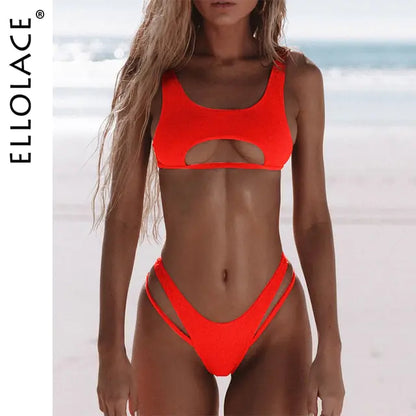 Hollow Out Bikini - Beachwear Fashion