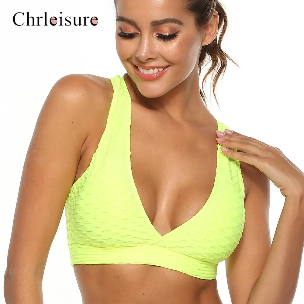 Deep V-neck Backless Breathable Bra