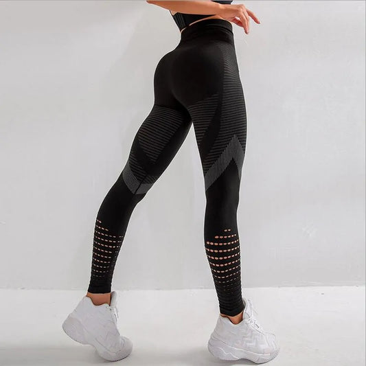 Seamless High Waist Push-Up Leggings - Women's Fitness Leggings