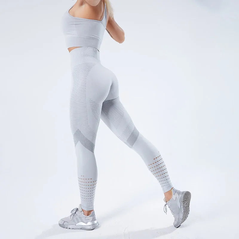 Seamless High Waist Push-Up Leggings - Women's Fitness Leggings