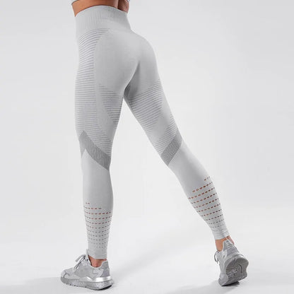 Seamless High Waist Push-Up Leggings - Women's Fitness Leggings