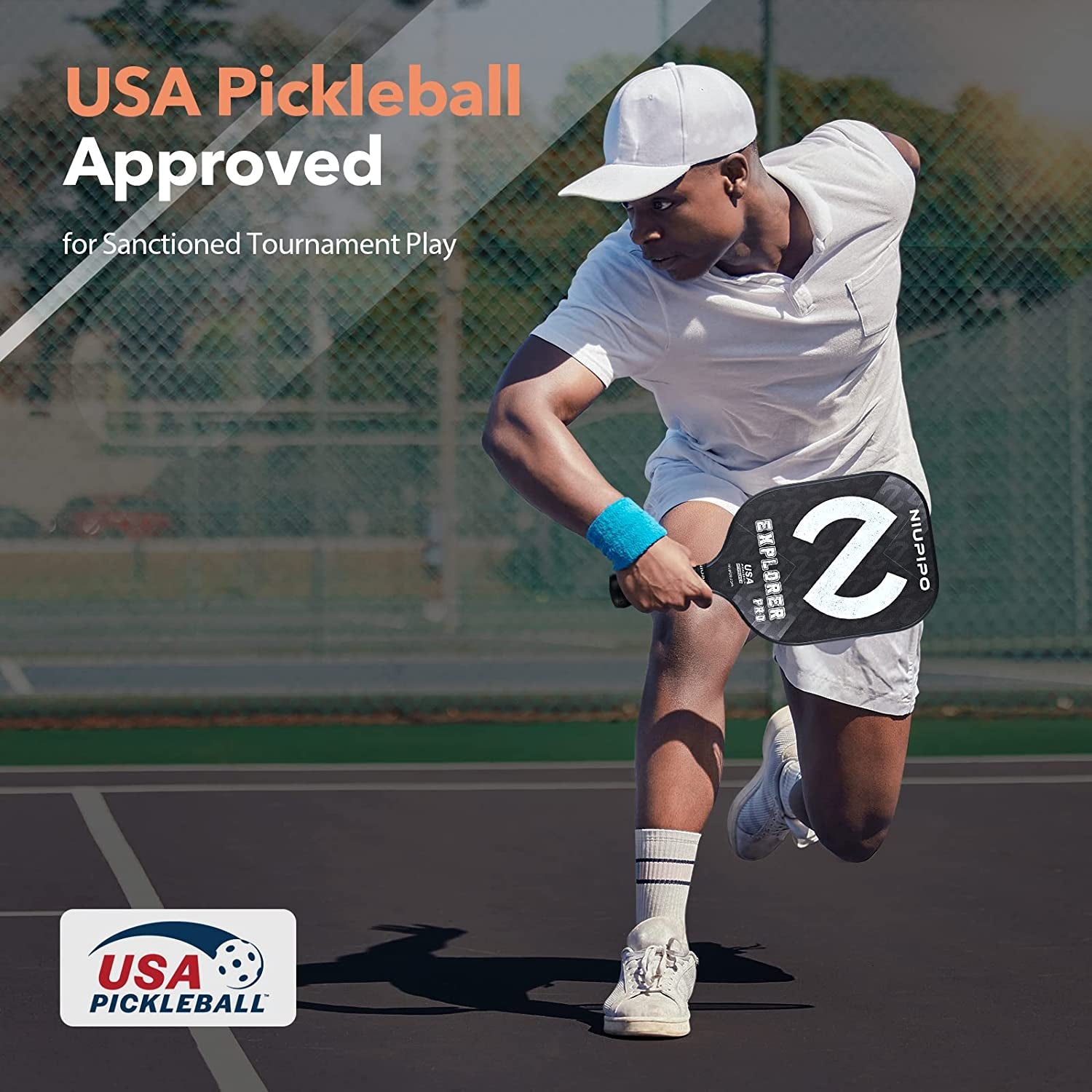 Pro Pickleball Paddle, USAPA Approved Pickleball Racket, 3K Carbon Fiber (CFS) W/Spray Grit Texture, 16MM Polypropylene Honeycomb Core, Enhanced Control Ergonomic Grip for Professional Players