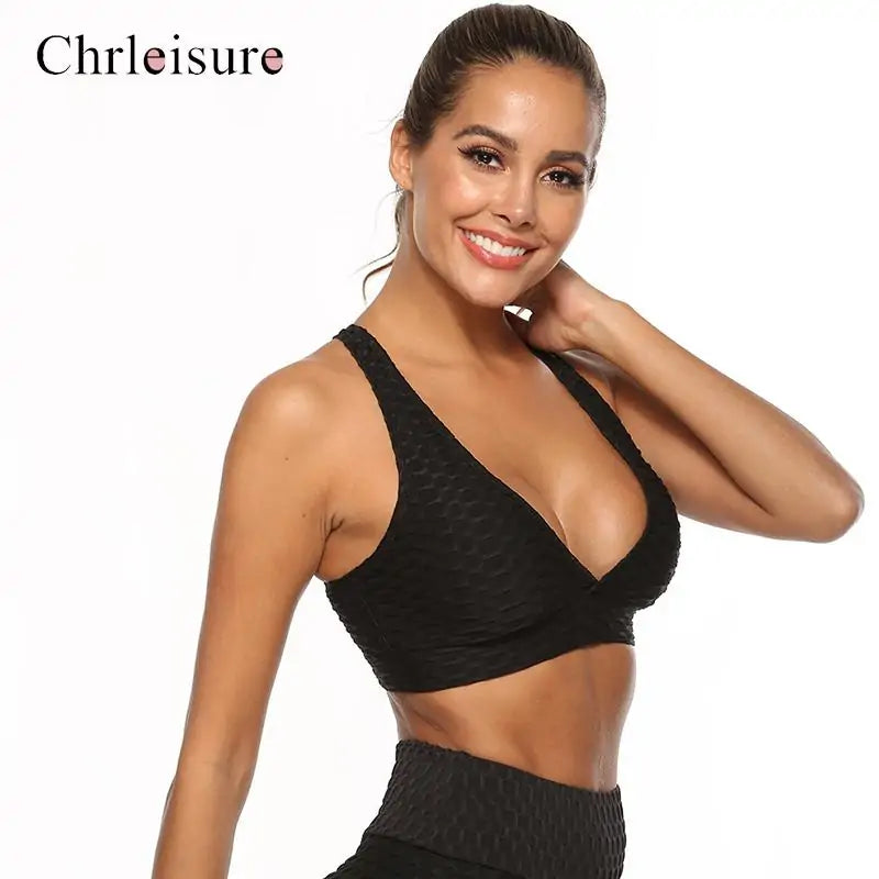 Deep V-neck Backless Breathable Bra