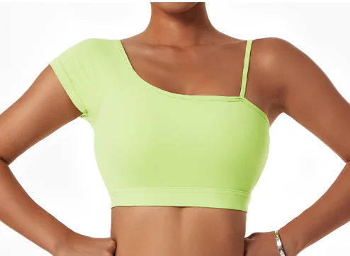 Oblique Shoulder Yoga Top