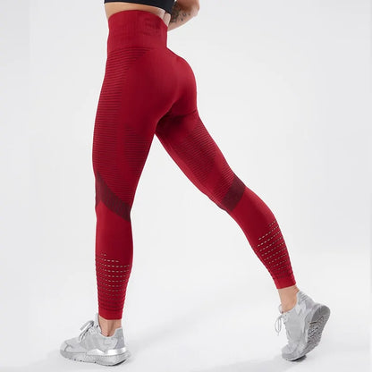 Seamless High Waist Push-Up Leggings - Women's Fitness Leggings