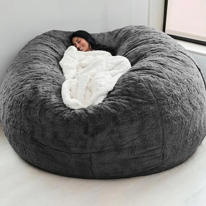 Giant Fluffy Fur Bean Bag Chair/Bed